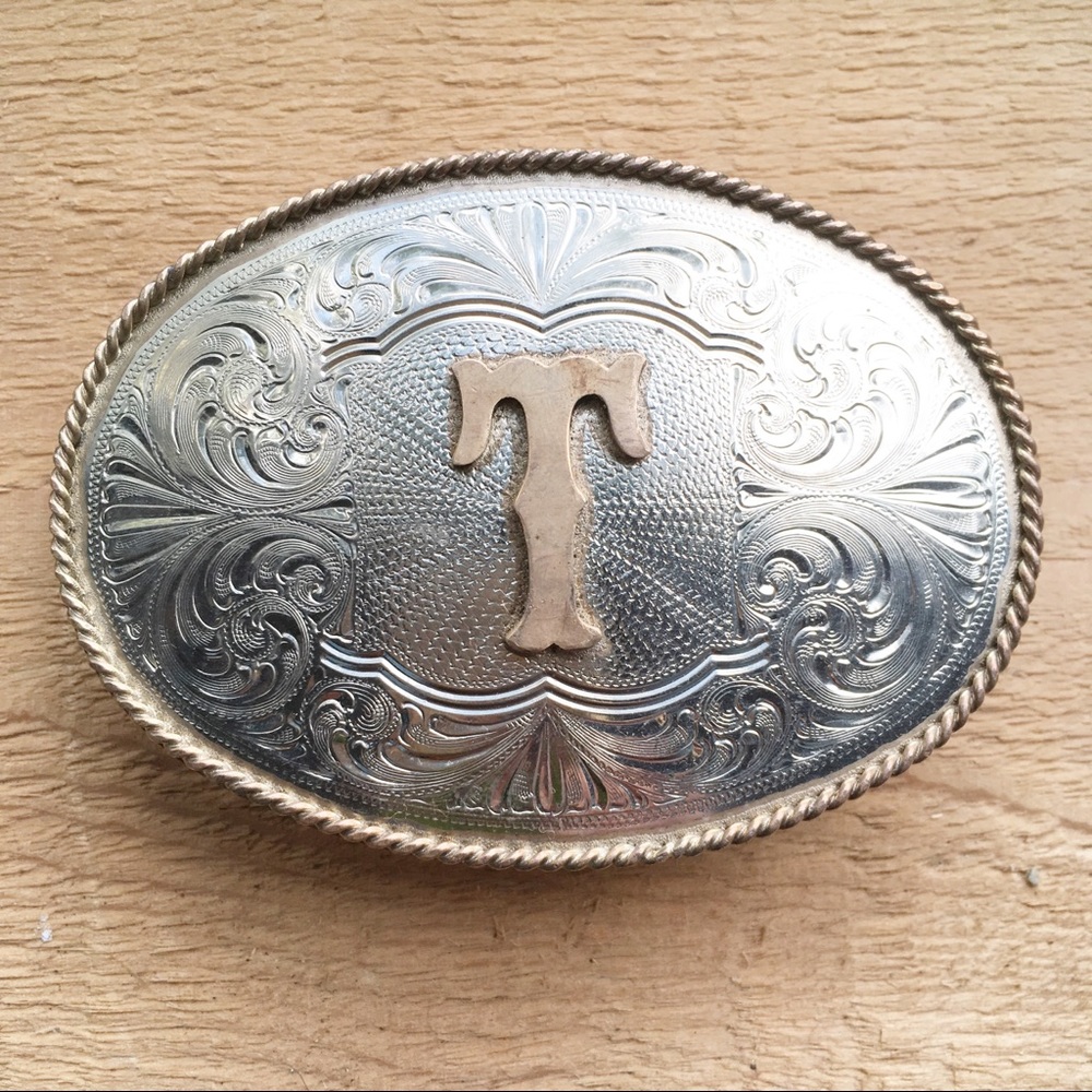 Diablo vintage silver buckle T